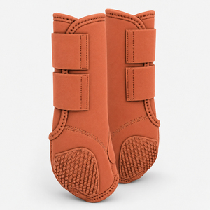 Bottes d'équitation en microfibre couleur tan, ajustement sécurisé, protection des chevilles, pour l'entraînement, la course, le saut d'obstacles et l'utilisation en écurie SP-60782 - Product Image 2