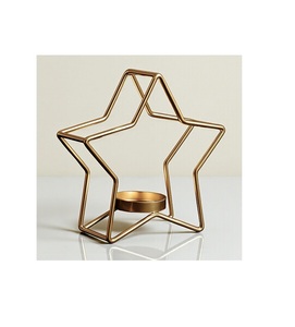 Porte-bougie étoile de Noël moderne en laiton, écologique, durable, artisanat personnalisé, décoration disponible en tailles 6/8/10/12 pouces - Product Image 1