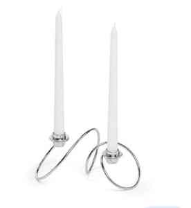 Porte-bougie en acier inoxydable plaqué or, décoration de table moderne et luxueuse pour les événements à domicile - Product Image 6