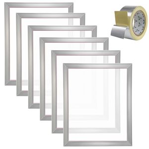 Kit per Serigrafia a 6 Pezzi con Telai in Alluminio 20x24 Pollici e Rete a Maglia 160 per Stampa - Product Image 1