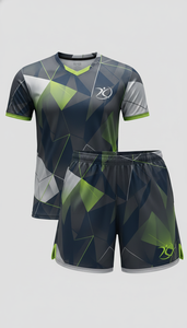 ชุดวอลเลย์บอลแบบมินิมอลสีงาช้างสั่งทำขายส่ง เสื้อและกางเกงขาสั้น OEM ระบายอากาศได้ดี ชุดทีมแบบซับลิเมชั่น ชุดกีฬา - Product Image 4