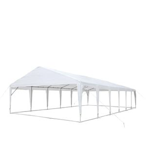 Tenda per feste da esterno per impieghi gravosi 20FT X 40FT per matrimoni, in tessuto telonato PE, con tetto a punta di 6FT 6" e soffitto a punta di 10FT, telaio TMG PT2040A - Product Image 1