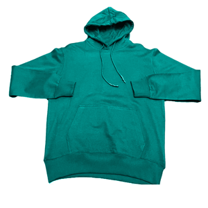 Veste en polaire à capuche verte pour homme, style décontracté, couleur unie, manches régulières, en coton, style pull, poche avant - Product Image 6