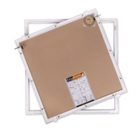 Panneau d'accès au plafond artistique carré thermolaqué 60x60, durable, en plaque de plâtre pleine épaisseur avec cadre en aluminium pour grille de plafond, usage en appartement