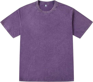 Camisetas para hombre con lavado ácido de tacto suave y acabado vintage, ajuste cómodo, tela de algodón transpirable, perfectas para el verano. - Product Image 1