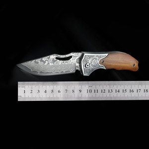 Handmade Damascus Steel Pocket Knife Premium Folding Pattern Steel Outdoor <b>Camping</b> Hiking Fishing Travel Utility <b>Tool</b> - Product Image 1