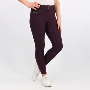 Pantalon d'équitation extensible 4 directions de haute qualité, leggings, collants, vêtements d'équitation en tissu technique au toucher doux - Product Image 4