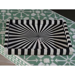 Plateau Feng Shui de Luxe Fait Main Écologique avec Incrustations en Os – Design Décoratif Élégant, Qualité Supérieure pour la Maison et la Cuisine (Idéal pour Servir) - Product Image 6