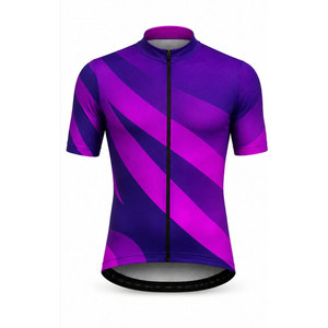 เสื้อปั่นจักรยานแขนสั้นสีไล่ระดับสีผู้ชายแห้งเร็วระบายอากาศได้ดีป้องกันเหงื่อเสื้อจักรยานเสือหมอบ MTB ชุดกีฬาแข่งจักรยาน - Product Image 5