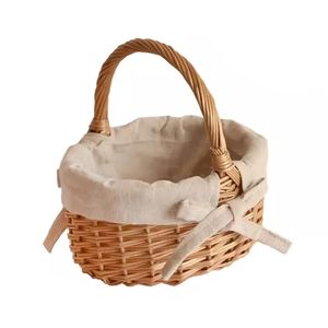 Hot Sale Cheap Price Rattan Portable Handwoven <b>Wicker</b> Picnic <b>Basket</b> New Design for Outdoor and Food <b>Storage</b> Made in Vietnam - Product Image 3