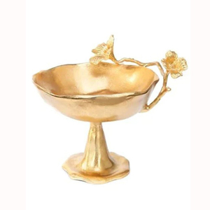 Pièce maîtresse en métal décor doré plus Designer bol fantaisie nouvelle décoration en gros luxe meilleure qualité bols de service - Product Image 1