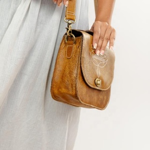 Nouveau sac à bandoulière en cuir véritable fait à la main pour femmes sac à main en cuir de vachette occidental minimaliste sacs à poignée supérieure - Product Image 3