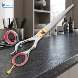 Professional Hairdressing Scissors Stainless Steel Sharp Blade <b>Long</b> <b>Handle</b> Right Handed Hair Scissors - Product Image 2