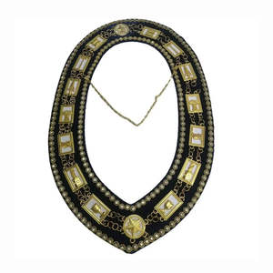 Collar de Cadena Masónica Ajustable, Novedad, Venta al por Mayor, Collar de Cadena Masónica Chapado en Oro, el Más Vendido - Product Image 4