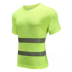 High Visibility Reflective Safety T Shirt Unisex Hi Vis Workwear Short Sleeve Warning Top Custom Logo 2026 - Product Image 2
