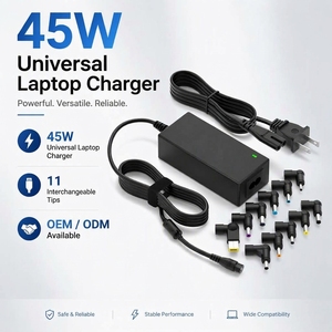 อะแดปเตอร์โน้ตบุ๊ค 45W สำหรับ HP Dell Acer Asus <span class=keywords><strong>Samsung</strong></span> Sony Toshiba Fujitsu Gateway Delta NEC Liteon Chromebook - Product Image 1