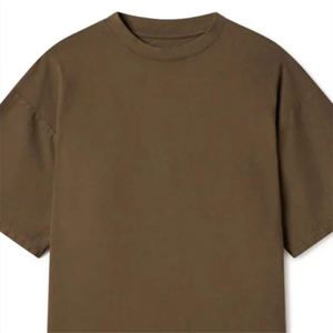 Camiseta de Hombre de Algodón Grueso Ecológico de Secado Rápido, Cuello Redondo, Hombros Caídos, Talla Grande, con Diseño de Logotipo Personalizado, Tejido de Lana Peinada - Product Image 6