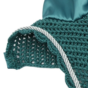 Voiles équestres en gros, voiles anti-mouches personnalisés pour chevaux, bonnets d'oreilles en crochet faits à la main pour l'équitation, haute qualité pour la compétition - Product Image 3