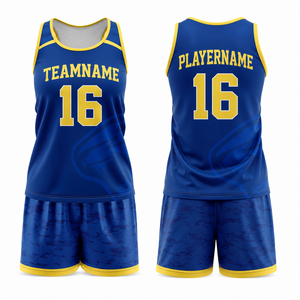 Conjunto de Uniforme de Voleibol y Lacrosse Transpirable Personalizado, Camiseta sin Mangas de Malla de Poliéster y Pantalones Cortos, Kit de Equipo Estampado para Adultos XS - Product Image 1