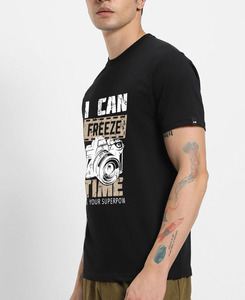 เสื้อยืดคอตตอนผู้ชายพิมพ์ลาย DTF แบบกำหนดเอง คุณภาพพรีเมียม คอกลม สวมใส่สบาย ระบายอากาศได้ดี เนื้อผ้านุ่ม ผู้ผลิตแบบ OEM และ ODM - Product Image 5