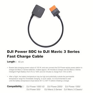 DJ Power SDC Series Fast Charge Cable for DJ Power 500/1000/2000 with DJ Dron Accessories - Product Image 3