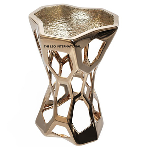 Glamorous Metal <b>Side</b> <b>Table</b> Enhancing Seating Space With Luxury <b>Rose</b> <b>Gold</b> Polished Structure Trendy Accent Furniture Option - Product Image 4