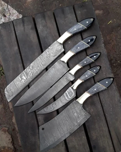 Restaurant Grade Damascus Steel Chef <b>Knife</b> <b>Set</b> Hardwood Handle Professional Kitchen Tools OEM ODM Wholesale Supplier - Product Image 1