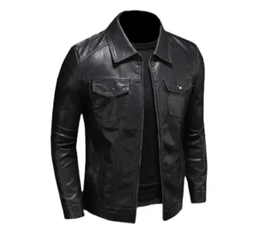 2026 Hot Sale High Quality Genuine <b>Leather</b> Vintage Cow Skin Breathable <b>Jacket</b> for <b>Men</b> Stand Collar Autumn - Product Image 4