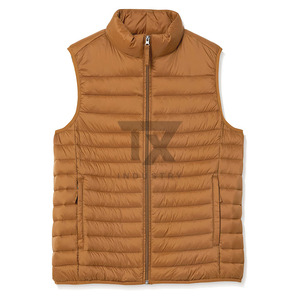 Gilets d'hiver matelassés imperméables pour hommes de haute qualité avec fermeture éclair intérieure et poche poitrine – Vente en gros - Product Image 3