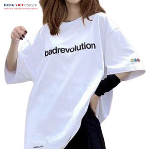 Chemise imprimée rétro DTG coupe unisexe surdimensionnée avec quantité minimale de commande bas de l'usine - Product Image 1