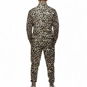 Conjunto Deportivo de Felpa para Adultos, Estampado de Leopardo Blanco, Ropa de Invierno Cálida e Informal, Unisex - Product Image 2