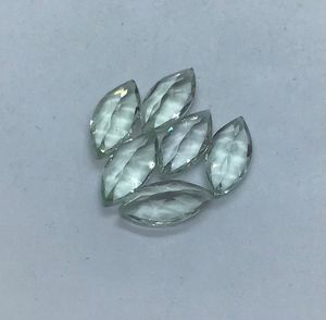 Piedras preciosas sueltas de amatista verde natural con corte marquesa de 3-20 mm, piedras de amatista verde para engaste de anillos y colgantes, fabricación de joyería al por mayor. - Product Image 5