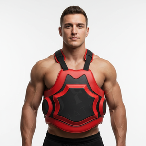Chaleco de Cuero de Primera Calidad para Protección Corporal, Artes Marciales, MMA, Boxeo, Karate, Entrenamiento de Torso Completo, OEM, ODM - Product Image 3