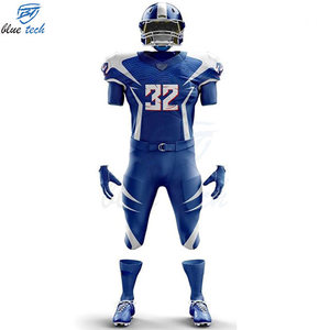 Breathable Printed Short Sleeve American Football Uniform Set Custom Sublimation Jersey Pants Quick Dry for Training Matches - Product Image 1