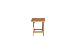 <b>Folding</b> Acacia Bistro Table | Compact Lightweight Outdoor Accent | Made in Vietnam - Product Image 2