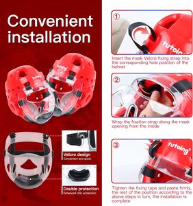 Protections d'arts martiaux de bonne qualité, casque de taekwondo, protège-tête de taekwondo - Product Image 4
