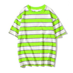 Camiseta Sublimada Transpirable al por Mayor, Camiseta a Rayas de Algodón Sostenible, Tela Ecológica, Camiseta Casual para Hombre 2026 - Product Image 1