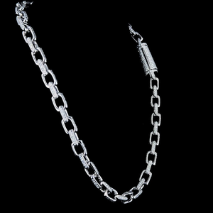 Collier de luxe pour homme en or massif 14 carats avec moissanite, chaîne hip-hop, ton or blanc, jaune ou rose, couleur E/F, pureté VVS/VS, taille personnalisée, étincelant - Product Image 4