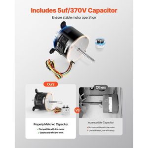 Motore Ventilatore AC Monofase Dometic Brisk Air I per Camper, Compatibile 1/5HP 115V 2.6A 1650 RPM (3 Velocità) - Modello 3108706.916 - Product Image 5