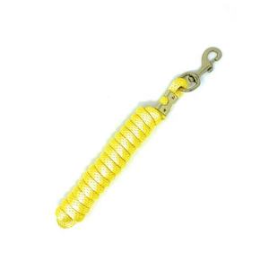 Cuerdas de plomo de algodón de alta calidad Color amarillo Pie de cuerda de plomo de caballo Broche de latón polivinílico resistente Hecho EN LA India. - Product Image 1
