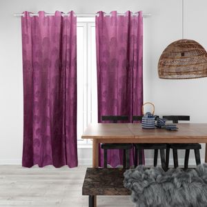 Rideau de fenêtre en polyester imprimé floral de luxe 122 x 274 cm, occultant, à œillets, prêt à poser pour la maison ou l'hôtel - Product Image 3