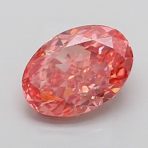 Diamant ovale rose vif fantaisie de 5,01 carats, pureté VS2, taille excellente, certifié, diamant de luxe pour bijoux fins - Product Image 1
