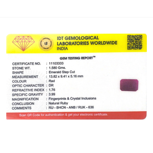 7.9 Carat Natural African Ruby Oval Cut Loose Gemstone for Fine Jewelry - Product Image 4