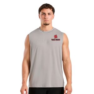 Camiseta deportiva sin mangas para hombre, transpirable, con cuello redondo, chaleco atlético para entrenamiento, cómoda camiseta sin mangas para gimnasio, entrenamiento y correr - Product Image 1