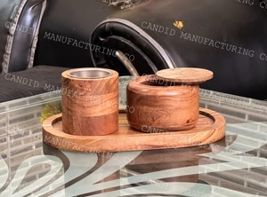 <b>Mother</b> of Pearl Wooden Incense Holder Set Round Tray Desktop Incense Sticks Display Holder for Home Decor - Product Image 2