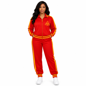 PDK <b>Womens</b> Polyester Tracksuit Performance Inspired Sportswear Set with Full Zip <b>Jacket</b> and Relaxed Fit Joggers for Active Daily - Product Image 1