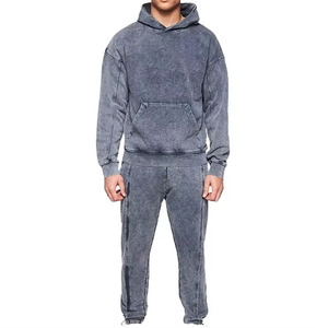Men Acid Wash Pro Tracksuit High Comfort Stretch Fabric Running Wear Oem Odm Factory Made - Product Image 1