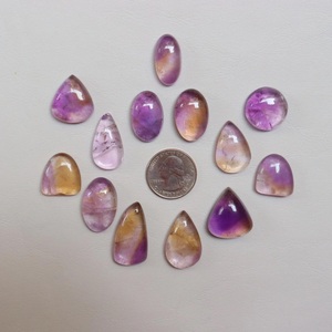 Ametrine naturelle cabochon, pierre précieuse en vrac pour la fabrication de bijoux, pendentif, bague, bracelet, cadeau - Product Image 3