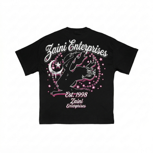 Camiseta Sencilla para Hombre, 270 Gramos, 100% Algodón Premium, Negra, con Serigrafía de Logotipo Personalizado, Corte Regular, Antiarrugas, Cuello Redondo, Manga Corta - Product Image 2