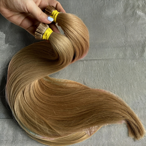 Bán buôn pre-ngoại quan k-lời khuyên Remy phần mở rộng tóc đôi rút ra Keratin tip phẳng sợi ngang Trinh Keratin tóc con người mở rộng - Product Image 1